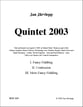 Quintet 2003 P.O.D. cover